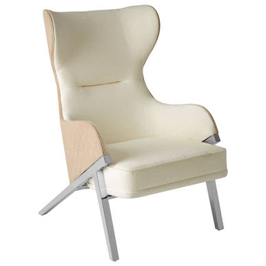 Piermount Ivory Wingback Chair