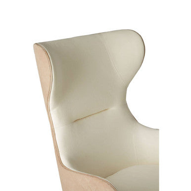 Piermount Ivory Wingback Chair