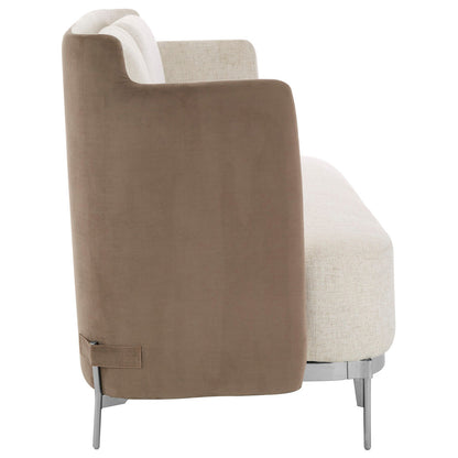 Piermount Ivory and Mink 2 Seater Sofa