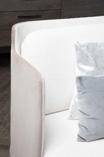 Piermount Ivory and Mink 2 Seater Sofa