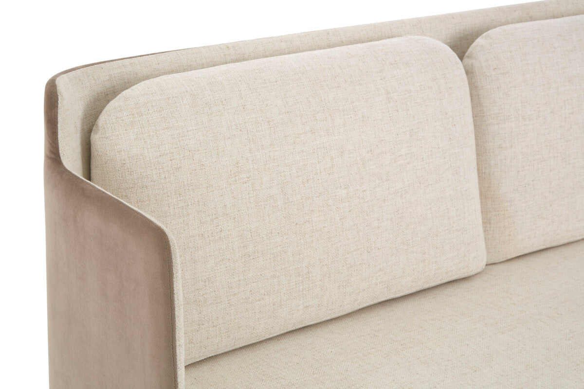 Piermount Ivory and Mink 2 Seater Sofa