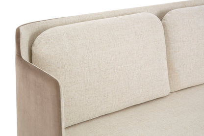 Piermount Ivory and Mink 2 Seater Sofa