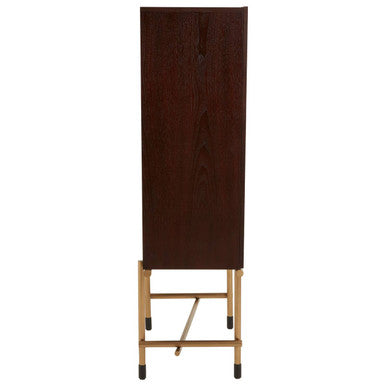 Delta Walnut Veneer Drinks Cabinet