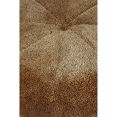 Manhattan Leopard Print Pouffe