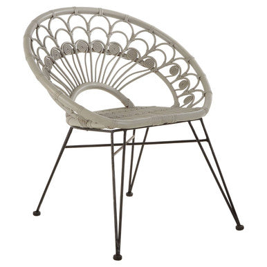 Manado Grey Natural Rattan Chair
