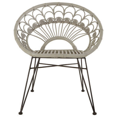 Manado Grey Natural Rattan Chair