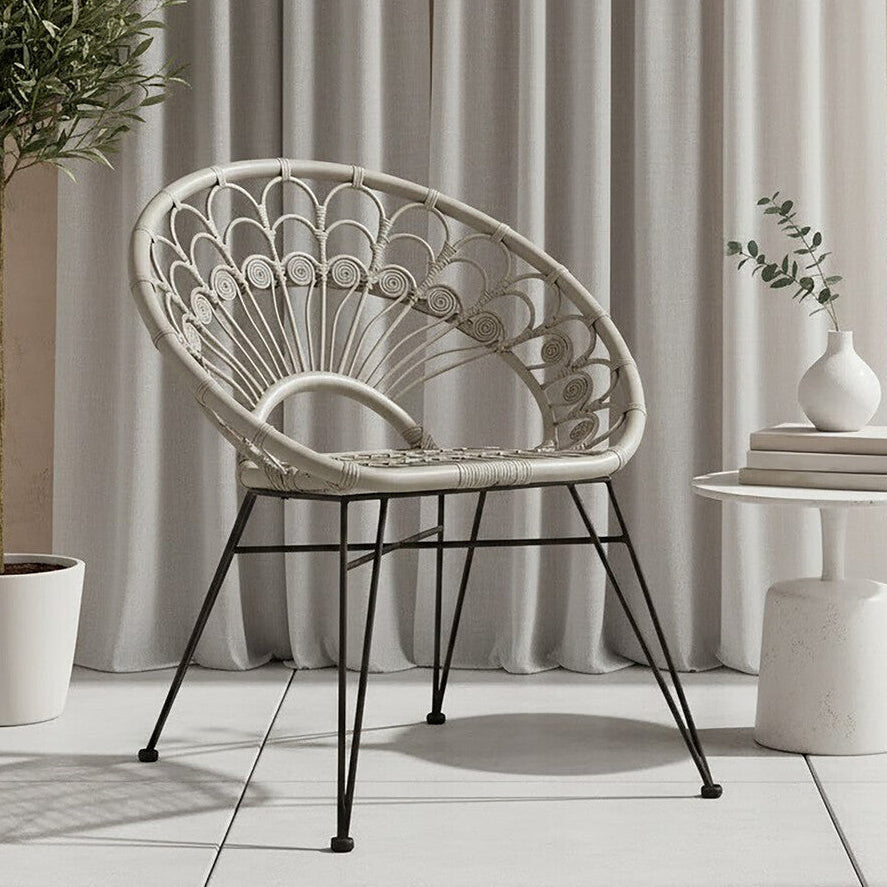 Manado Grey Natural Rattan Chair