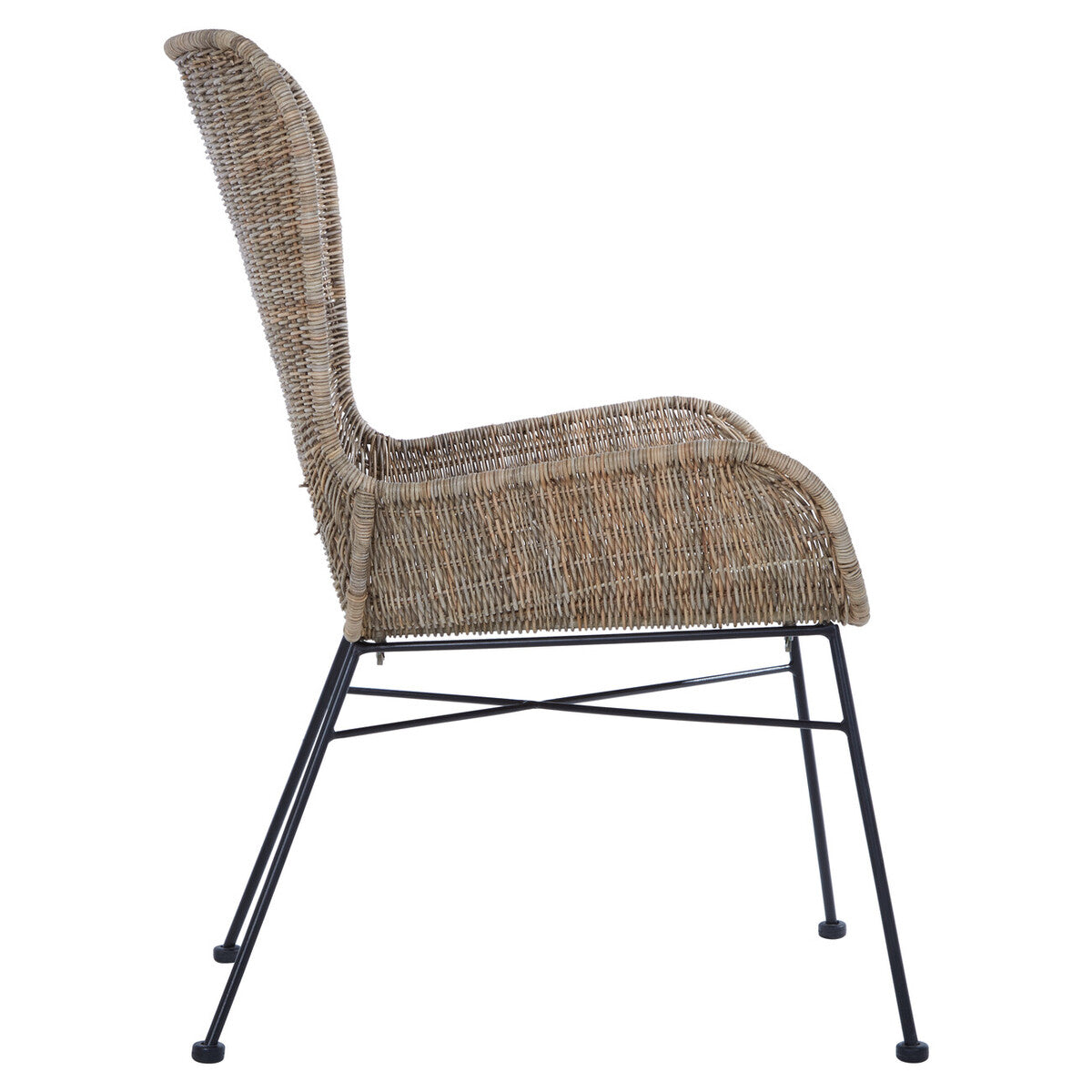 Curved Design Natural Rattan Chair | Manado
