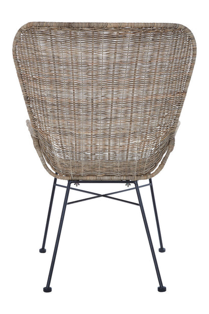 Curved Design Natural Rattan Chair | Manado