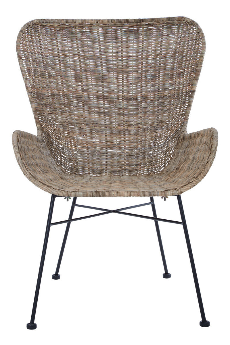 Curved Design Natural Rattan Chair | Manado