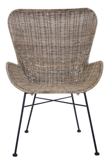 Curved Design Natural Rattan Chair | Manado