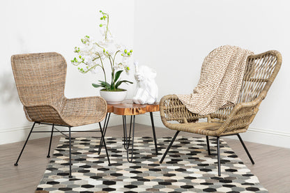 Curved Design Natural Rattan Chair | Manado