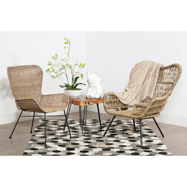 Manado Curved Design Natural Rattan Chair
