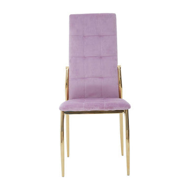 Tamzin Pink Velvet High Back Dining Chair