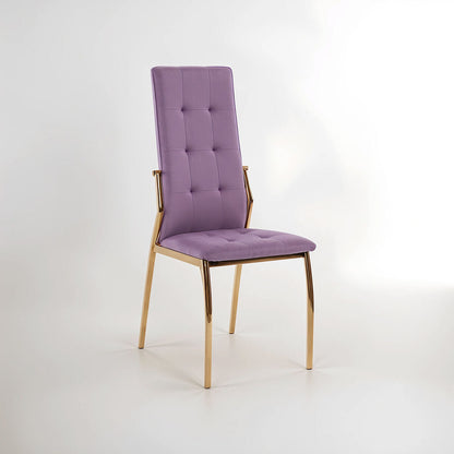 Tamzin Pink Velvet High Back Dining Chair