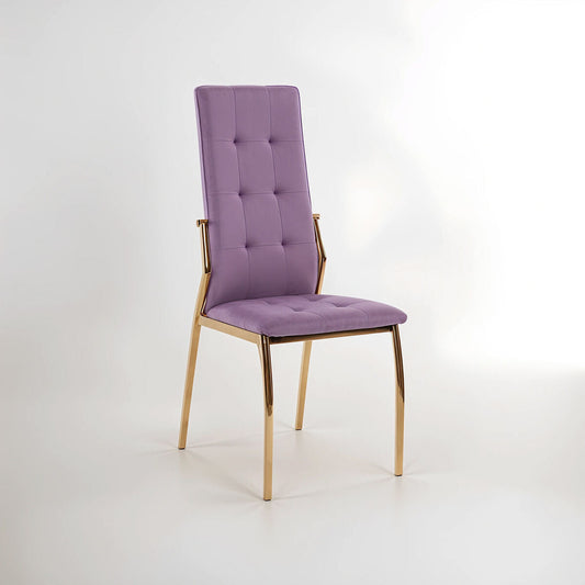 Tamzin Pink Velvet High Back Dining Chair
