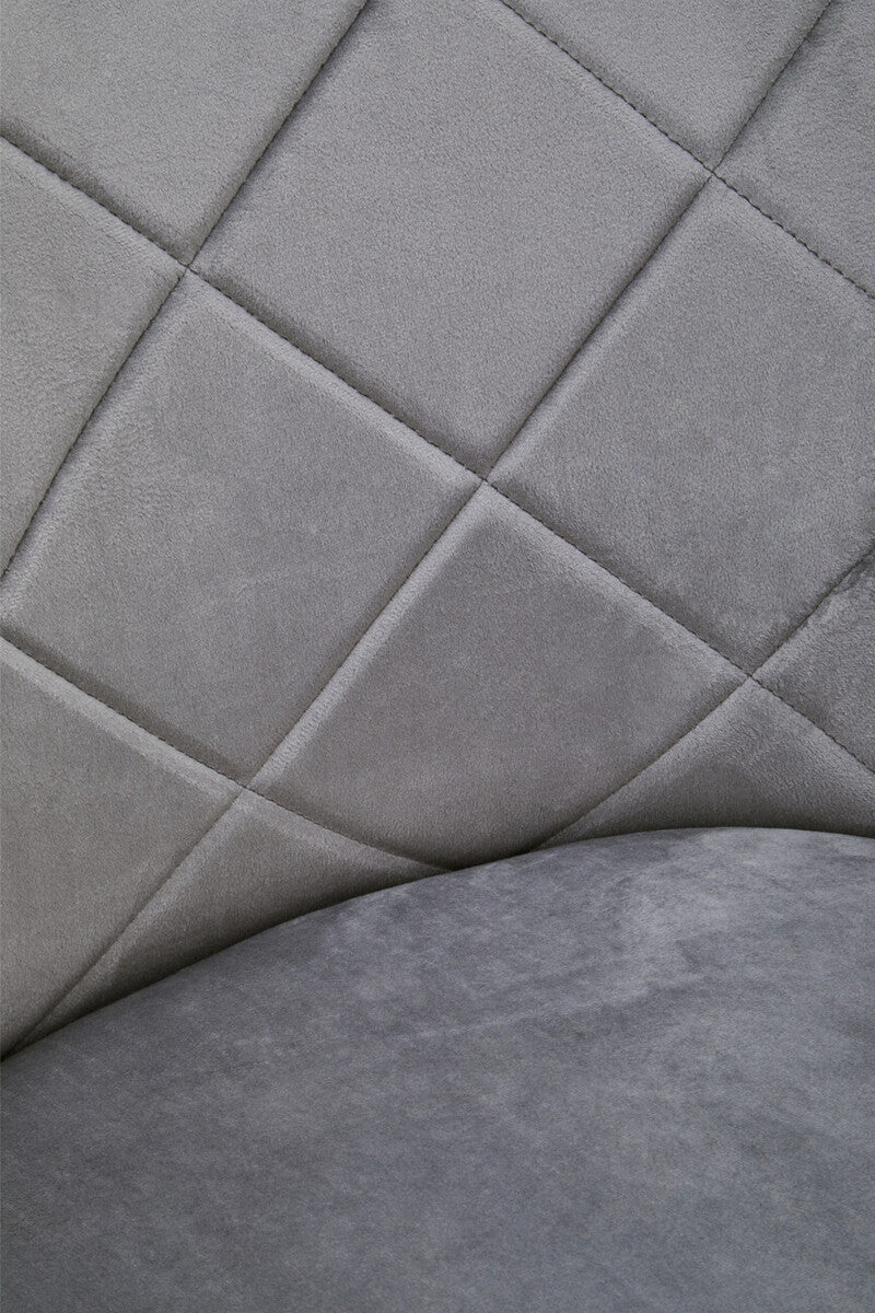 Tamzin Mink Velvet Splayed Dining Chair