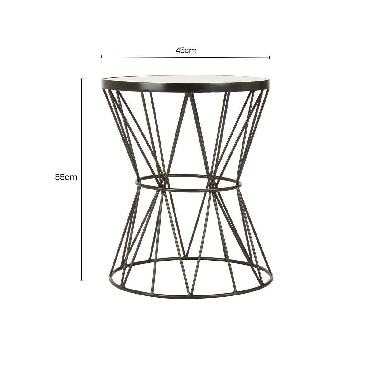 Rabia Corset Base Side Table