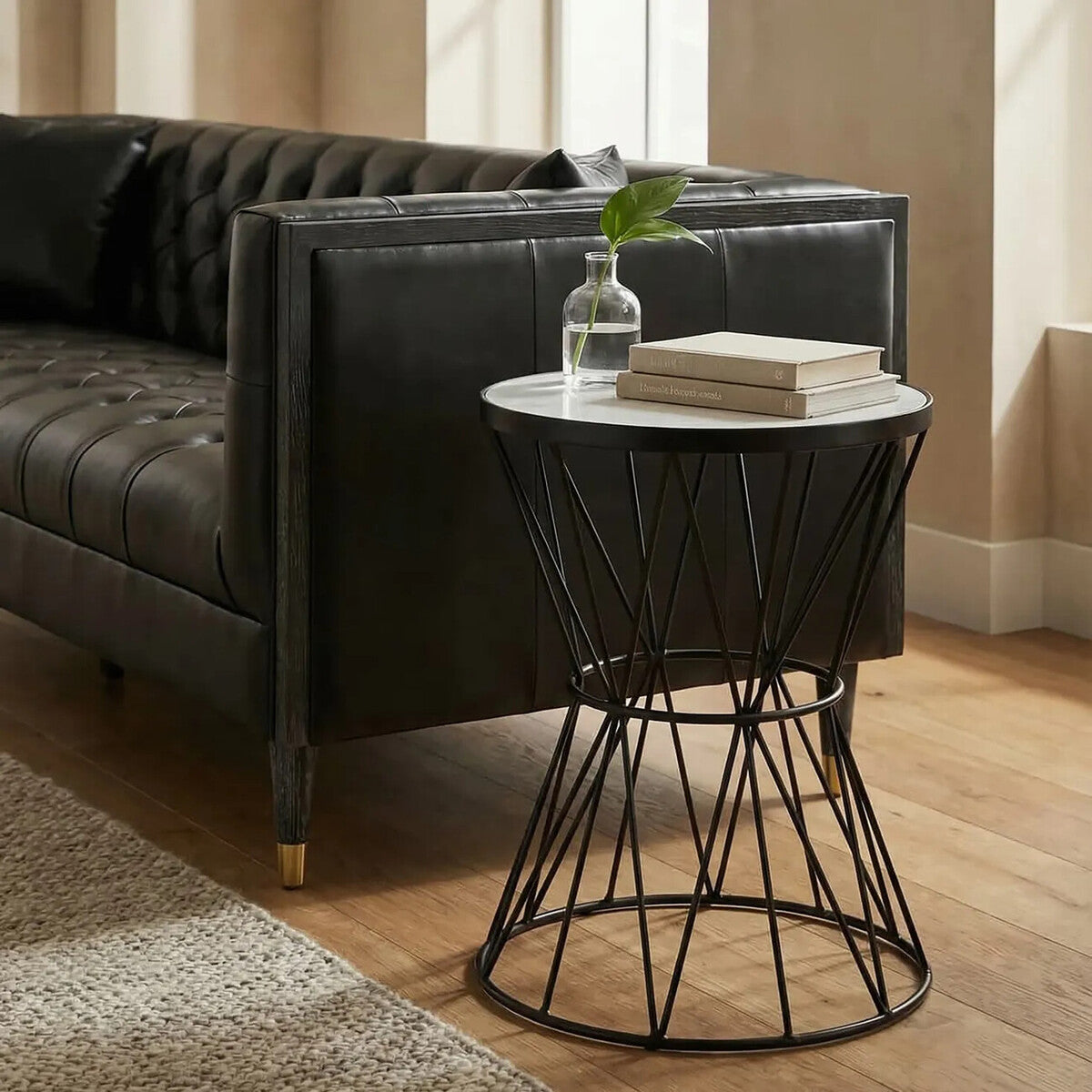 Rabia Corset Base Side Table