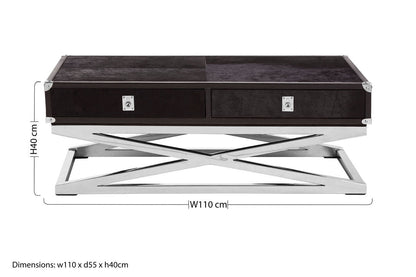 Kensington Townhouse Hair On Hide Coffee Table