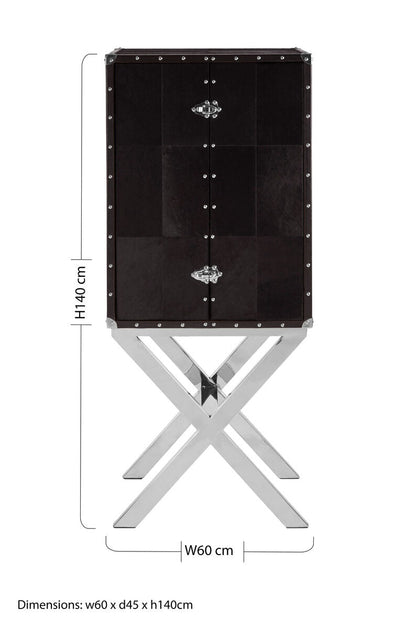 Kensington Townhouse Cross Base Drinks Cabinet
