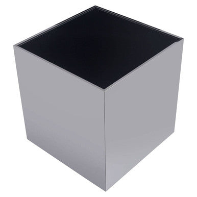 Carlox Square Chrome Finish Side Table