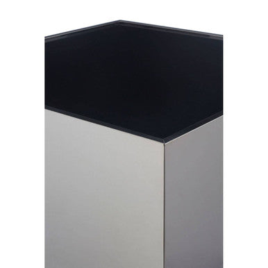 Carlox Square Chrome Finish Side Table
