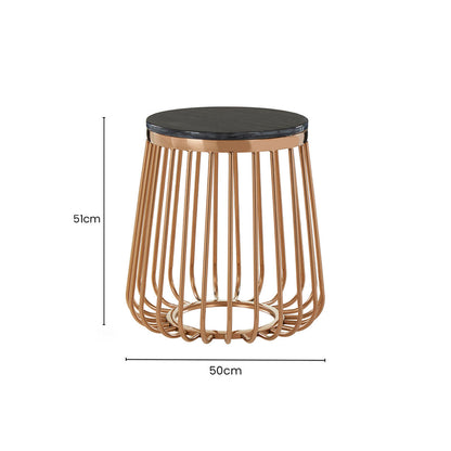 Tula Cage Design Round Side Table