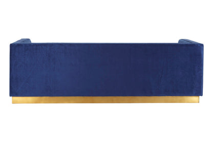 Opal 3 Seat Deep Blue Sofa