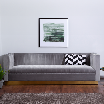 3 Seater Grey Sofa | Opal
