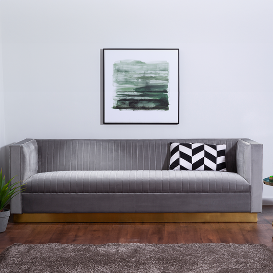 3 Seater Grey Sofa | Opal