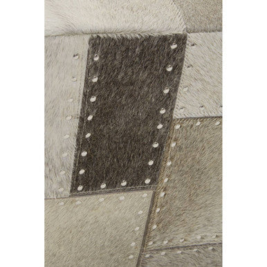 Safira Grey Pouffe