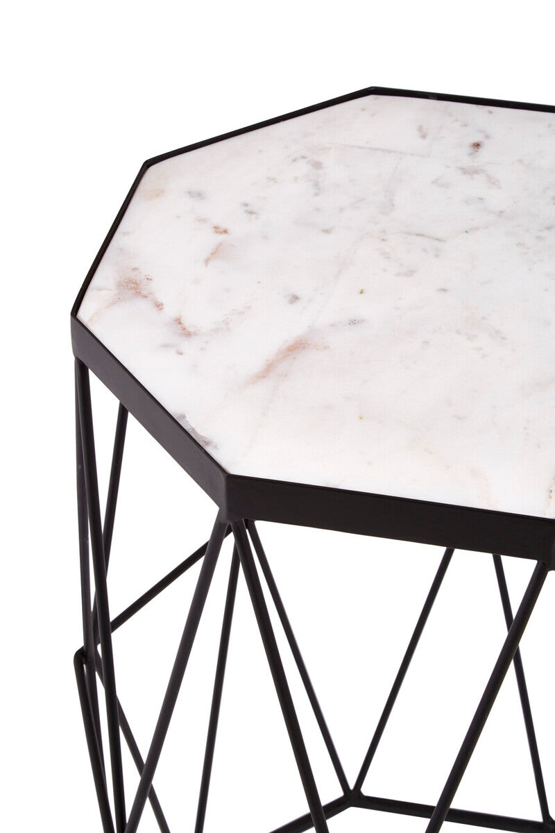 Shalimar Octagonal Black Finish Side Table