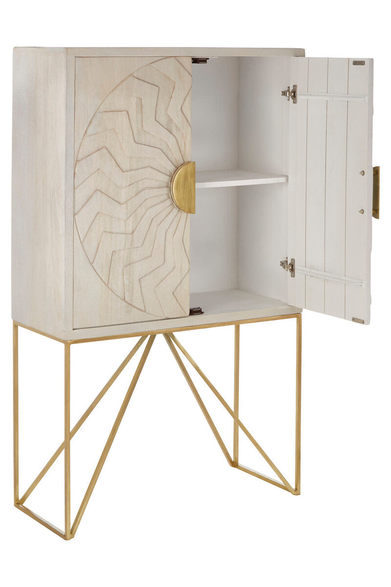 Sadras White Wash Mango Wood Cabinet