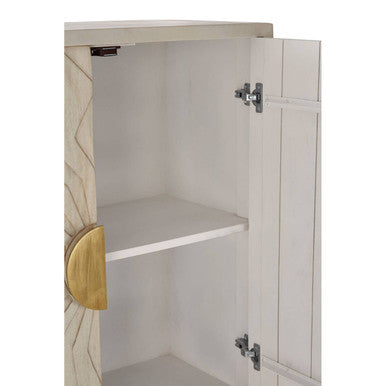 Sadras White Wash Mango Wood Cabinet