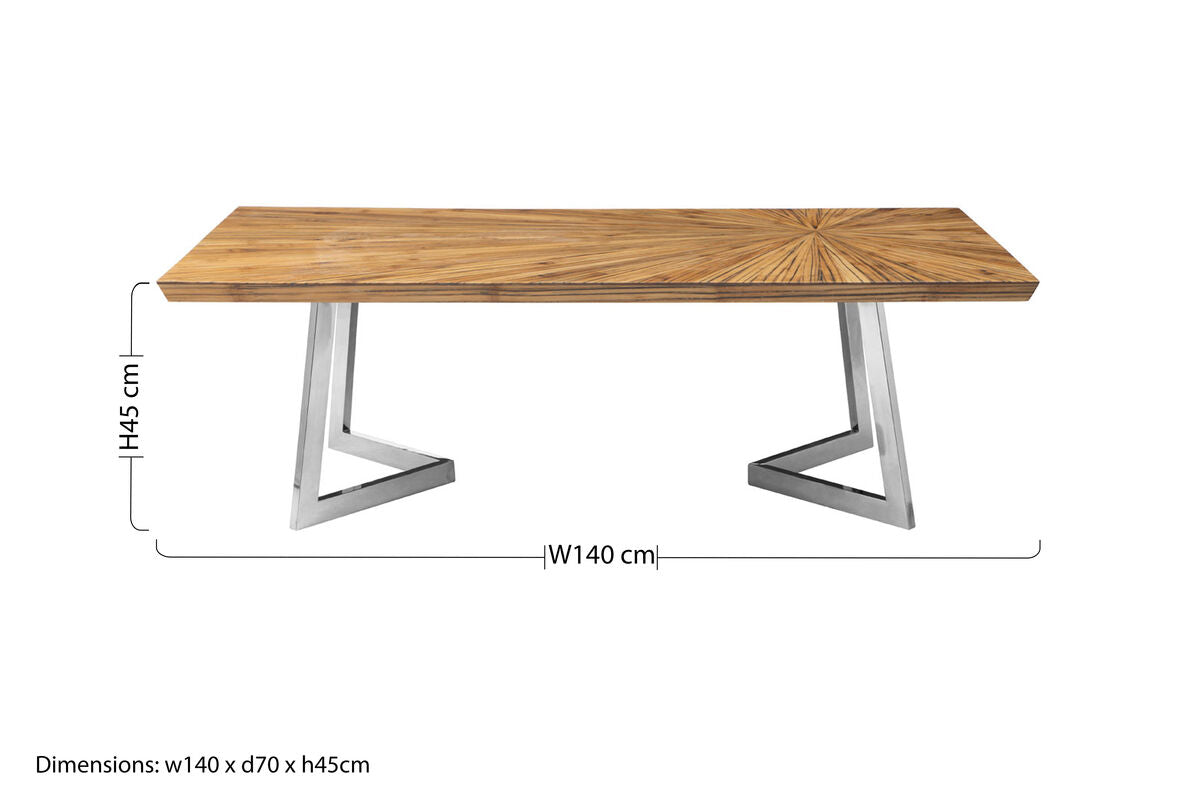 Gabar Natural Bamboo Coffee Table