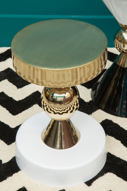 Martini Gold And Ivory Side Table