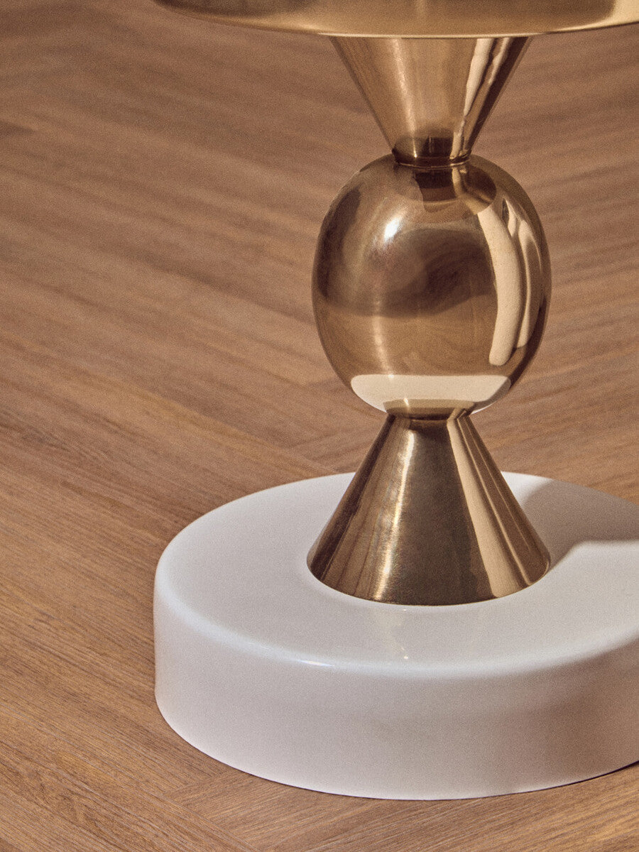 Martini Gold And Ivory Side Table