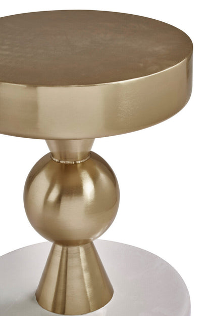 Martini Gold And Ivory Side Table