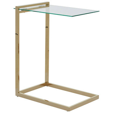 Oria Warm Metallic Finish End Table