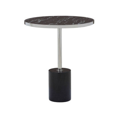 Oria Black Marble End Table