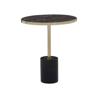 Oria Warm Metallic End Table