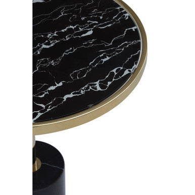 Oria Warm Metallic End Table