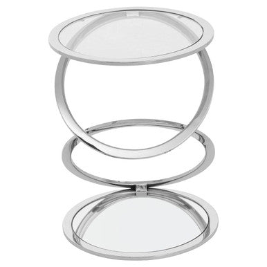 Oria Clear Glass End Table