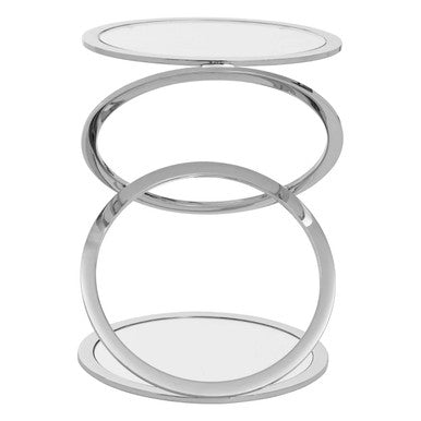 Oria Clear Glass End Table
