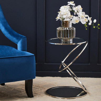 Oria Clear Glass End Table