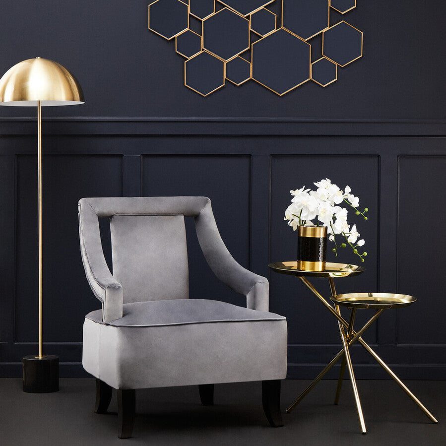 Oria Warm Metallic Side Table