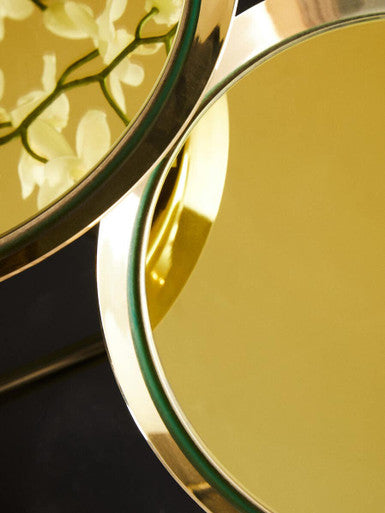 Oria Warm Metallic Side Table