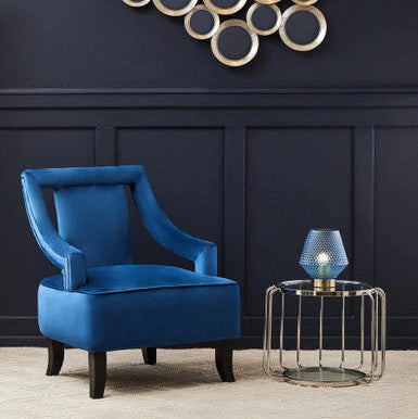 Oria Side Table With Glass Top