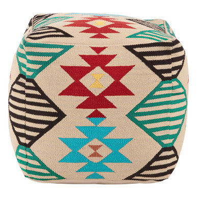 Cefena Multicolour Pouffe